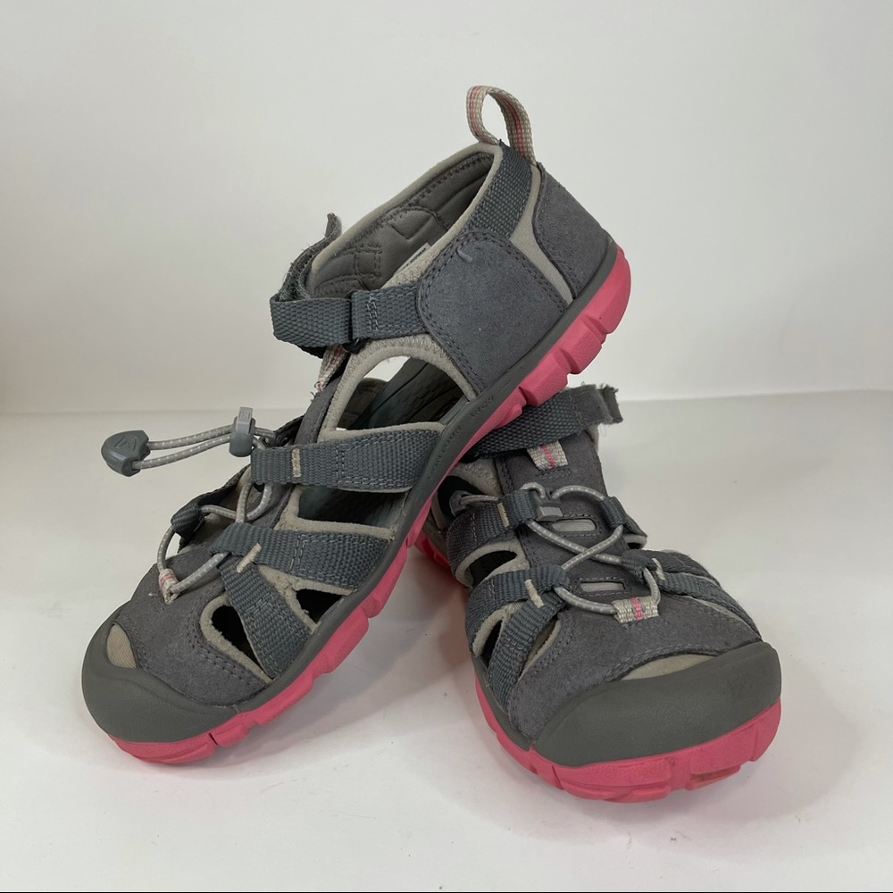KEEN Seacamp II CNX Youth Sandals 1020702 Steel Gray/Rapture Rose - Youth Size 4
